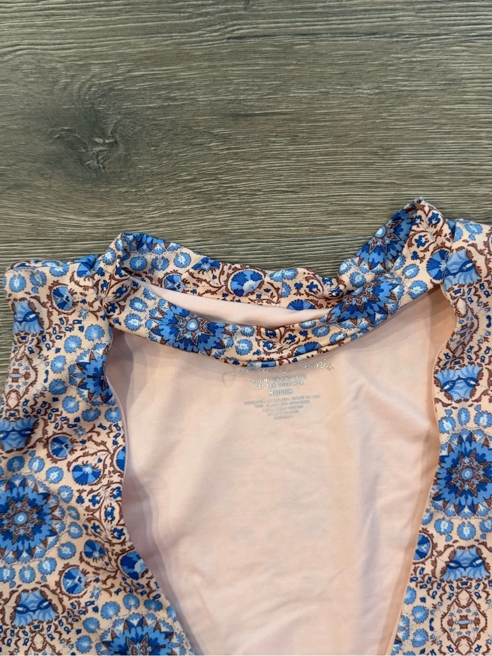 Frankies Bikinis Set Tank Top Women’s Pink Floral Mandala Crop Harley & Bottoms